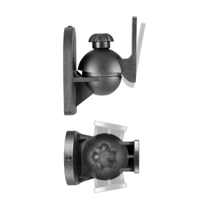AISENS SPK06U-423 supporto da parete per casse acustiche Nero