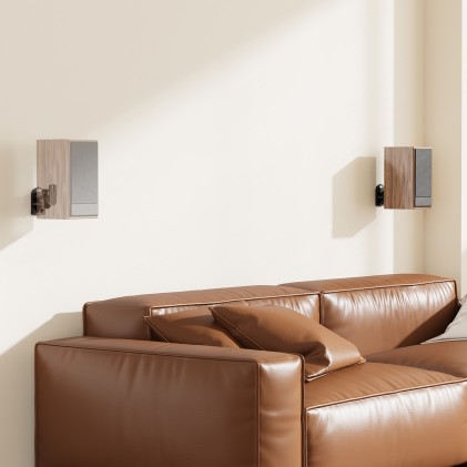 AISENS SPK06U-423 supporto da parete per casse acustiche Nero