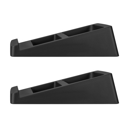 AISENS SPK07U-425 supporto da parete per casse acustiche Scrivania, Tavolo Acciaio Nero