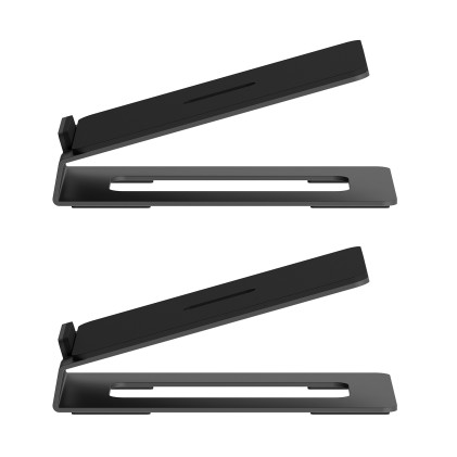 AISENS SPK08U-427 supporto da parete per casse acustiche Tavolo, Scrivania Acciaio Nero
