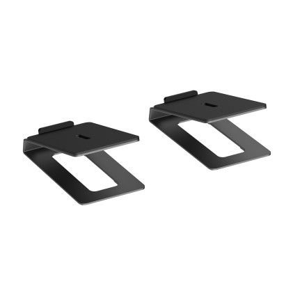 AISENS SPK08U-427 supporto da parete per casse acustiche Tavolo, Scrivania Acciaio Nero