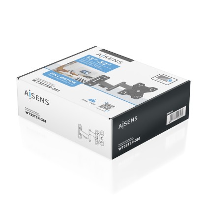 AISENS WT32TSR-381 Supporto TV a parete 81,3 cm (32") Nero