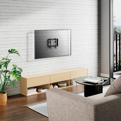 AISENS WT42F-157 Supporto TV a parete 106,7 cm (42") Nero