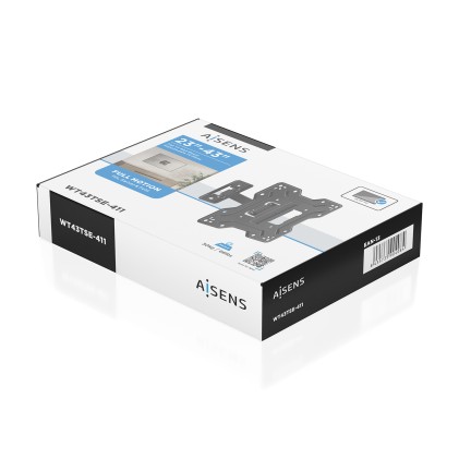 AISENS WT43TSE-411 Supporto TV a parete 109,2 cm (43") Nero