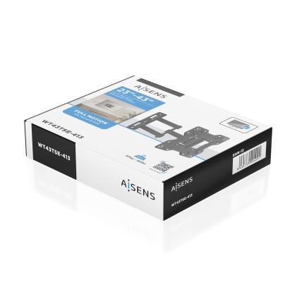 AISENS WT43TSE-413 Supporto TV a parete 109,2 cm (43") Nero