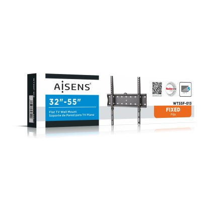 AISENS WT55F-013 Supporto TV a parete 81,3 cm (32") Nero