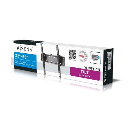 AISENS WT55T-015 Supporto TV a parete 81,3 cm (32") Nero