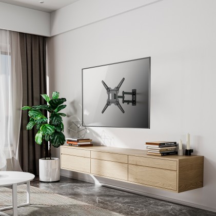 AISENS WT55TSE-153 Supporto TV a parete 139,7 cm (55") Nero