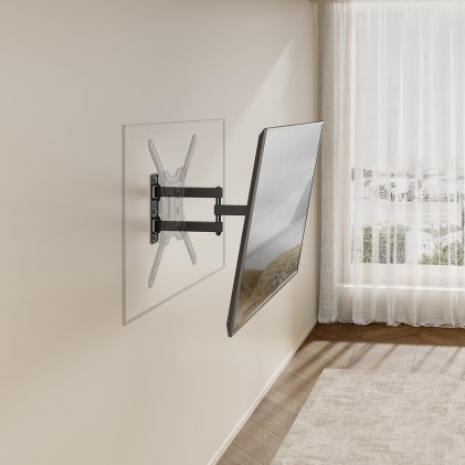 AISENS WT65TSE-417 Supporto TV a parete 165,1 cm (65") Nero