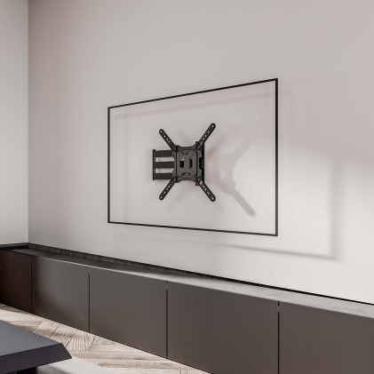 AISENS WT65TSLE-383 Supporto TV a parete 165,1 cm (65") Nero