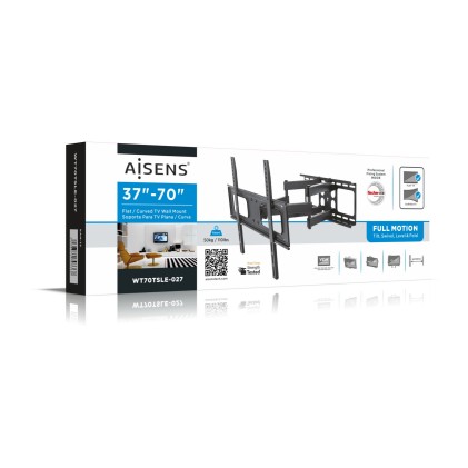 AISENS WT70TSLE-027 Supporto TV a parete 177,8 cm (70") Nero