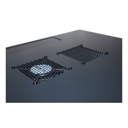 Aiten Data AI6415 Pensile 15U profondit&agrave; 450 - Porta in vetro - Blocco di sicurezza - Include vassoio fisso e ventola da 120 mm - Colore nero