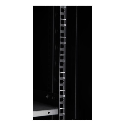 Aiten Data AI8842 Armadio da pavimento 42U - Larghezza 800 - Profondit&agrave; 800 - Include 2 vassoi fissi - 4 ventole da 120 mm - 1 base 8 uscite - 2 chiusure laterali - Ruote con freni - Colore nero