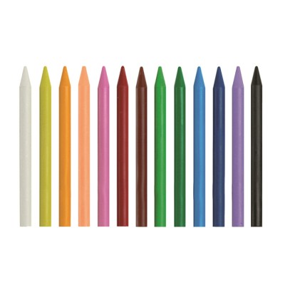 Alpino Confezione da 24 Pastelli PlastiAlpino per Bambini - Materiale Resistente e Antimacchia - Colori Brillanti - Colori Assortiti