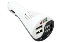 Titan Caricatore USB per Auto - 4x USB 5V - Tester per Batteria Auto integrato