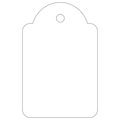 APLI 00391 etichetta non adesiva 500 pz Bianco Rettangolo