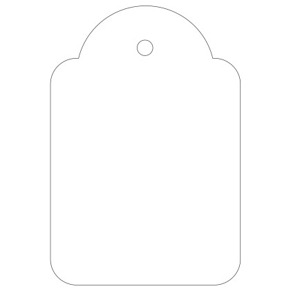 APLI 00392 etichetta non adesiva 500 pz Bianco Rettangolo