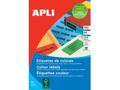 APLI SP-12991 Giallo Etichetta per stampante autoadesiva