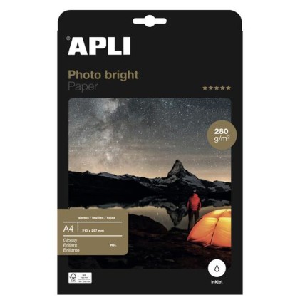 APLI 10413 carta fotografica Bianco