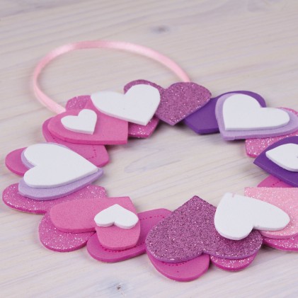 APLI Kids 13283 spugna da ritagliare Lill&agrave;, Rosa, Rosso, Bianco