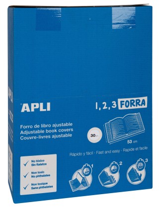 APLI 16914 copertina per libro e rivista 5 pz Trasparente