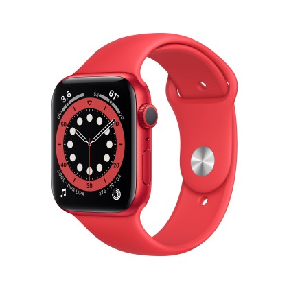 Apple Watch Series 6 Gps 44Mm Product Red Alluminium Case With Sport Band Regular