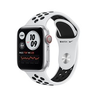 Apple Watch Nike Series 6 Gps + Cellular, 40Mm Silver Aluminium Case With Pure Platinum/Black Nike S
