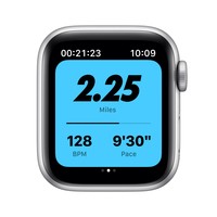 Apple Watch Nike Series 6 Gps + Cellular, 40Mm Silver Aluminium Case With Pure Platinum/Black Nike S