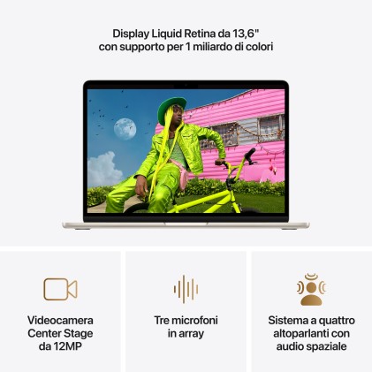Macbook Air 13 M5 16Gb/512Gb Galas 10Core 8Gpu M5 Galassia 2026