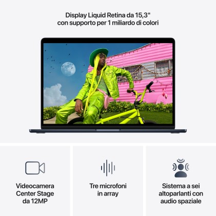 Apple Nb Macbook Air Apple M5 Chip With 10-Core Cpu And 10-Core Gpu 16Gb 1Tb Ssd 15 - Midnight