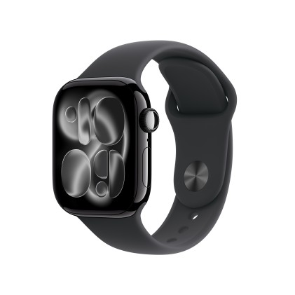 Apple Watch Series 11Gps42Mmjet Black Aluminium Case With Black Sport Band - S/M