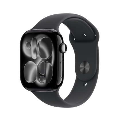 Apple Watch Series 11Gps46Mmjet Black Aluminium Case With Black Sport Band - S/M