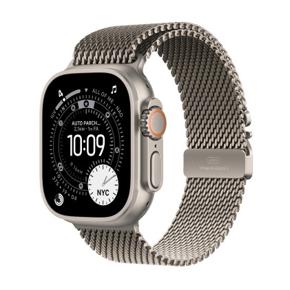 Apple Watch Ultra 3Gps + Cellular49Mmnatural Titanium Case With Natural Titanium Milanese Loop -