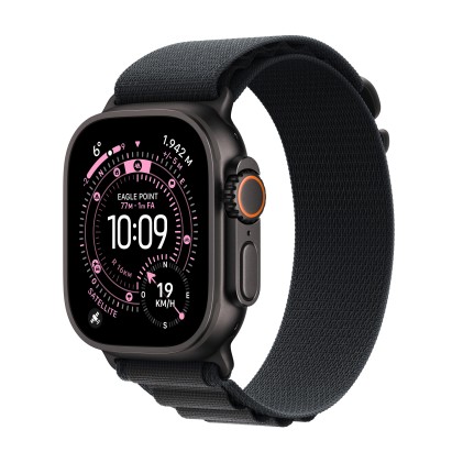 Apple Watch Ultra 3Gps + Cellular49Mmblack Titanium Case With Black Alpine Loop - Medium