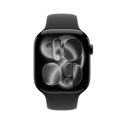 Apple Watch Series 11Gps + Cellular 46Mmjet Black Aluminium Case With Black Sport Band - M/L