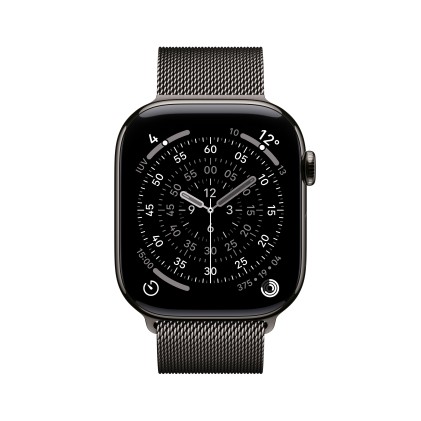 Apple Watch Series 11Gps E Cellular 46Mmslate Titanium Case With Slate Milanese Loop, M/L