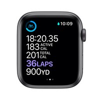 Watch 6 40Mm Gps Spacegray Alumin. Black Sport Band