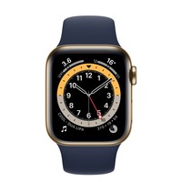 Apple Watch Series 6 Gps+Cellular 40Mm Gold Stainless Steel Case With Deep Navy Sport Band