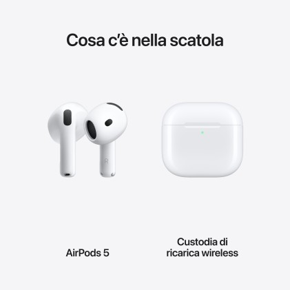 Apple AirPods (5th generation) AirPods 5 con custodia di ricarica wireless