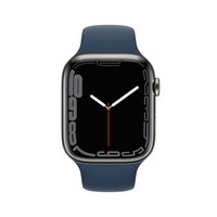 Apple Watch Series 7 Gps + Cellular 45Mm Graphite Stainless Steel Case With Abyss Blue Sport Band -