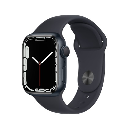 Apple Watch Series 7 Gps 41Mm Midnight Aluminium Case With Midnight Sport Band - Regular