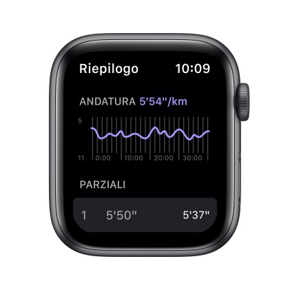 Apple Watch Nike Se Gps 44Mm Space Grey Aluminium Case With Anthracite/Black Nike Sport Band - Regul