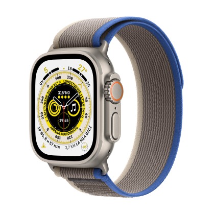 Watch 49Mm Ultra Cellular Titanio Blu Gray Trail Loop S/M