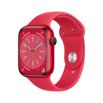 Apple Watch Series 8 Gps 41Mm (Product)Red Aluminium Case With (Product)Red Sport Band - Regular