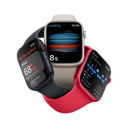 Apple Watch Series 8 Gps + Cellular 41Mm Silver Aluminium Case With White Sport Band - Regular
