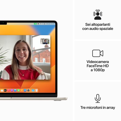 Macbook Air 15 M2 8Gb/512Gb Galass 8Core 10 Gpu Galassia