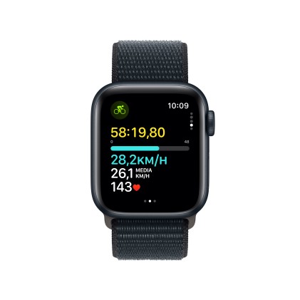 Apple Watch Se Gps 40Mm Midnight Aluminium Case With Midnight Sport Loop
