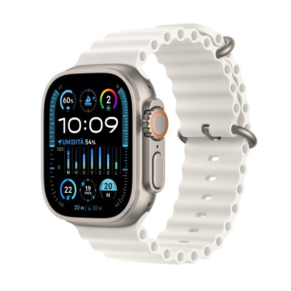 Apple Watch Ultra 2 Gps + Cellular, 49Mm Titanium Case With White Ocean Band