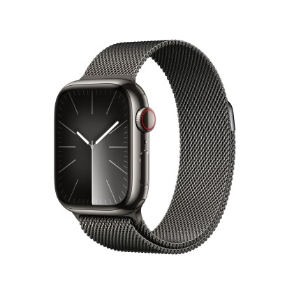 Apple Watch Series9 Gps + Cellular 41Mm Graphite Stainless Steel Case With Graphite Milanese Loop