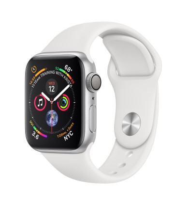 Apple&nbsp;Watch Series 4 GPS 40mm Silver Aluminium Case White Sport Band